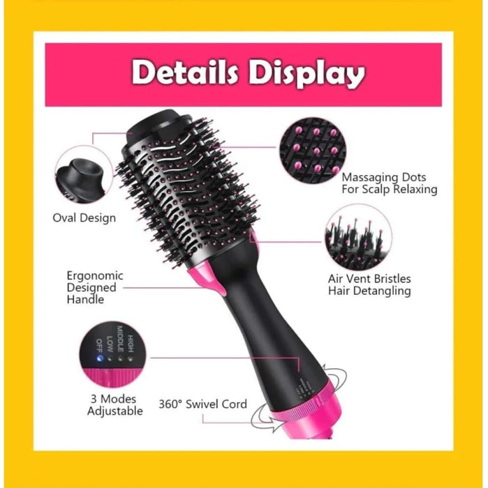 2-in-1 Electric Hair Straightener Brush.