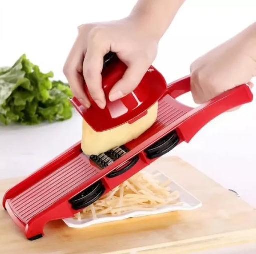 10 In 1 Mandoline Multi-functional Vegetable Cutter | Manual Potato Peeler, Carrot, Cheese, Grater Dicer (random Color)