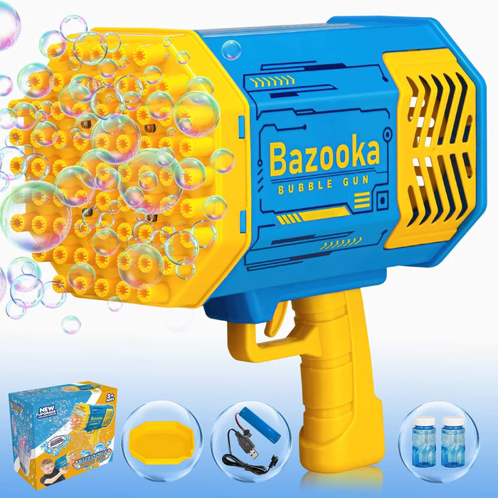 Kids and Todlers 36 holes Bazuka Bubble Gun Machines & Water Balloons