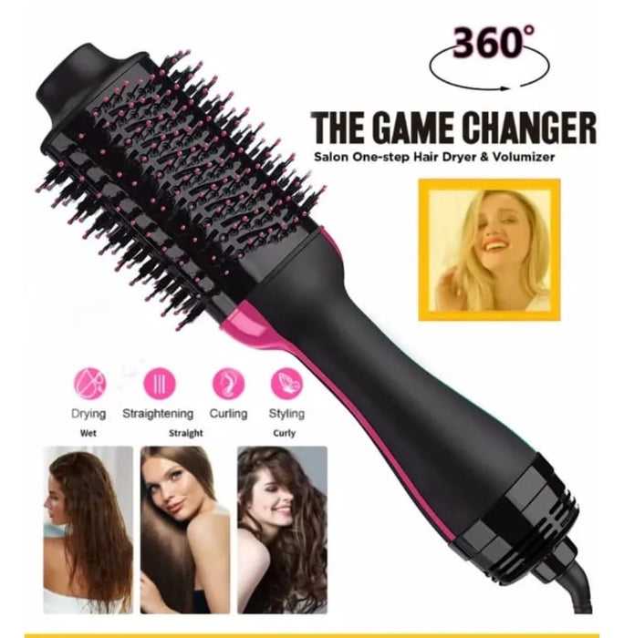 2-in-1 Electric Hair Straightener Brush.