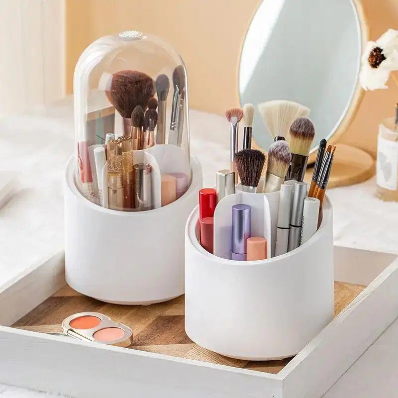 3D Rotating Make Organizer Brush Holder