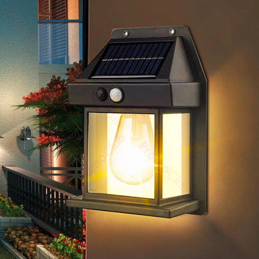 Solar Wall Lamp With Motion Sensor.