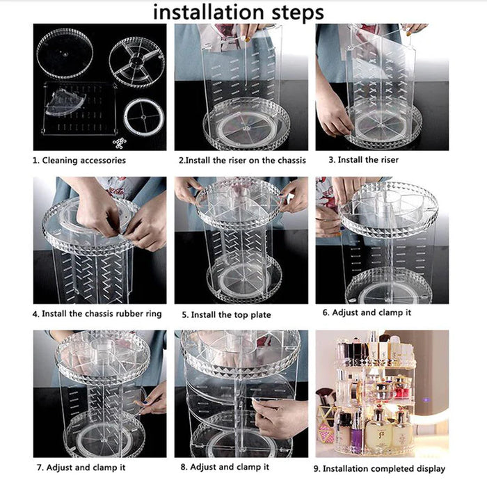 360 Rotating Cosmetic Organizer